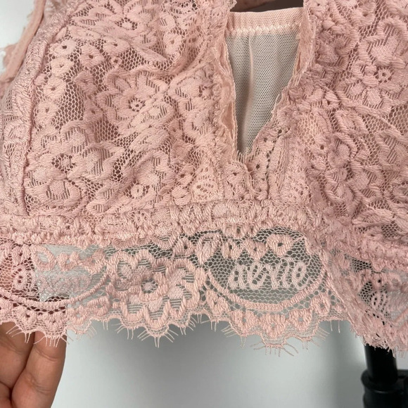 Intimately Free People Blue Striped Tank & Aerie Pink Lace Bralette Bundle - Picture 6 of 12